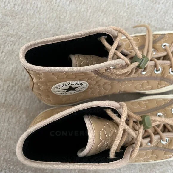 Converse All Star Lift Quilted High Top Platform Sneakers Shoes 10.5 - Picture 8 of 10